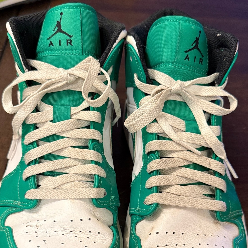 Nike Air Jordan Green and White